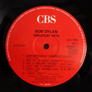 Bob Dylan ‎– Greatest Hits