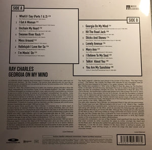 RAY CHARLES - GEORGIA ON MY MIND ( 12" RECORD )