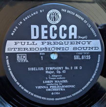 Load image into Gallery viewer, Sibelius*, Maazel*, Vienna Philharmonic Orchestra* - Symphony No. 2 (LP, RP, ED3)