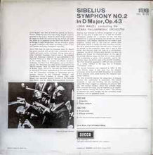 Load image into Gallery viewer, Sibelius*, Maazel*, Vienna Philharmonic Orchestra* - Symphony No. 2 (LP, RP, ED3)