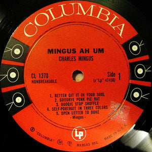 CHARLES MINGUS - MINGUS AH UM ( 12" RECORD )