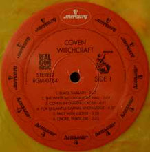 Load image into Gallery viewer, Coven (3) - Witchcraft Destroys Minds &amp; Reaps Souls (LP, Album, Ltd, RE, Yel)