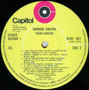 Frank Sinatra - Swingin' Sinatra (2xLP, Comp)