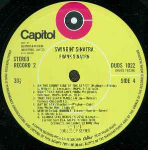 Frank Sinatra - Swingin' Sinatra (2xLP, Comp)