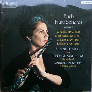 Bach, Elaine Shaffer, George Malcolm, Ambrose Gauntlett – Bach Flute Sonatas Volume 2