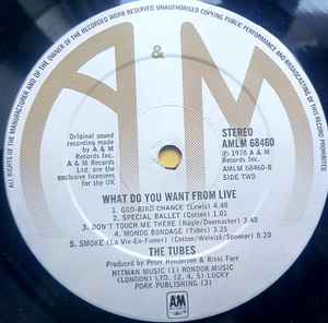 The Tubes - What Do You Want From Live (2xLP, Album)