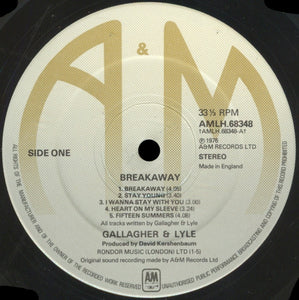 Gallagher And Lyle* ‎– Breakaway