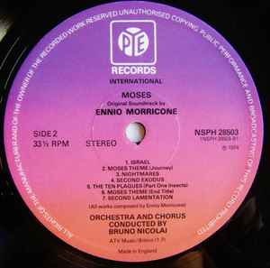 Ennio Morricone - Moses (Original Soundtrack) (LP, Album, Gat)