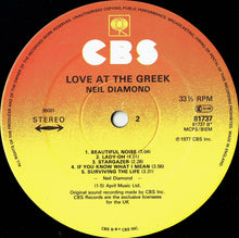 Load image into Gallery viewer, Neil Diamond – Love At The Greek (Recorded Live At The Greek Theatre, Los Angeles)