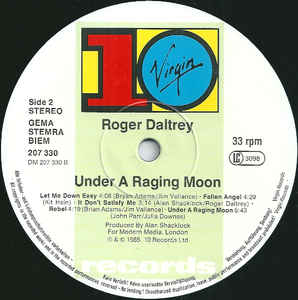 Roger Daltrey ‎– Under A Raging Moon