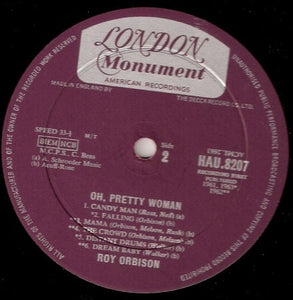Rated: 4.10  796 have  126 want Roy Orbison - Oh, Pretty Woman (LP, Comp, Mono, Plu)