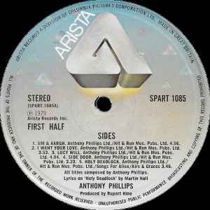 Anthony Phillips – Sides / Private Parts & Pieces