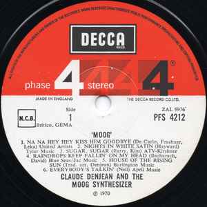 Claude Denjean – Moog! Claude Denjean And The Moog Synthesizer