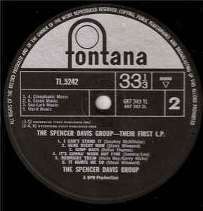 The Spencer Davis Group ‎– Their First LP