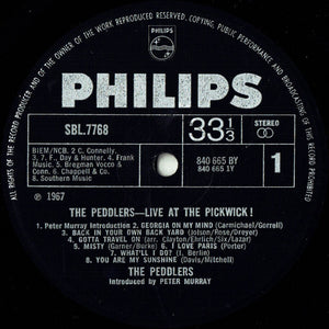 The Peddlers - Live At The Pickwick! (LP, Album, Fli)