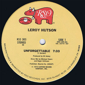 LEROY HUTSON - UNFORGETTABLE ( 12" RECORD )