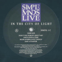 Load image into Gallery viewer, Simple Minds ‎– Live In The City Of Light