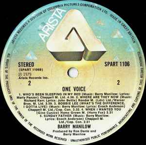 Barry Manilow – One Voice