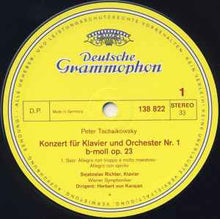 Load image into Gallery viewer, Tschaikowsky* - Svjatoslav Richter* · Herbert von Karajan · Wiener Symphoniker – Klavierkonzert Nr.1 B-moll · Piano Concerto No. 1 In B Flat Minor