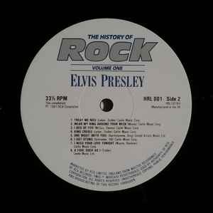 Elvis Presley - The History Of Rock (Volume One) (LP, Comp, Gat)