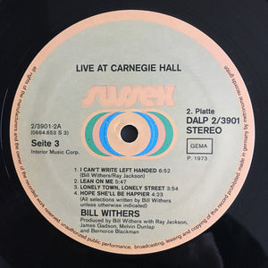 Bill Withers ‎– Bill Withers Live At Carnegie Hall