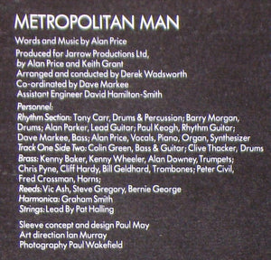 Alan Price ‎– Metropolitan Man