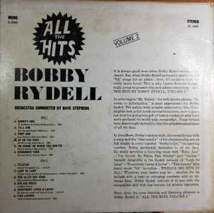 Bobby Rydell - All The Hits Volume 2 (LP, Album, Mono)