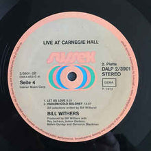 Load image into Gallery viewer, Bill Withers ‎– Bill Withers Live At Carnegie Hall