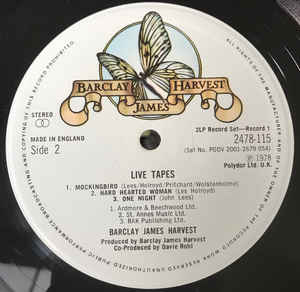 Barclay James Harvest ‎– Live Tapes