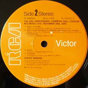 Woody Herman & The New Thundering Herd – The 40th Anniversary, Carnegie Hall Concert