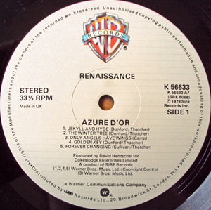 Renaissance (4) - Azure D'or (LP, Album)