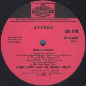 Herb Alpert & The Tijuana Brass - !!Going Places!! (LP, Album)