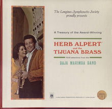 Load image into Gallery viewer, Herb Alpert And The Tijuana Brass*, Baja Marimba Band ‎– A Treasury Of Herb Alpert And The Tijuana Brass Plus Selections From The Baja Marimba Band