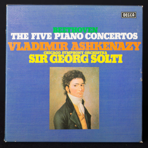 Beethoven*, Vladimir Ashkenazy, Chicago Symphony Orchestra*, Sir Georg Solti* - The Five Piano Concertos (4xLP + Box)