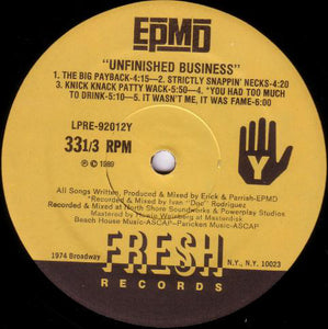 EPMD ‎– Unfinished Business