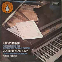 Load image into Gallery viewer, Rachmaninov* - Vladimir Ashkenazy, London Symphony Orchestra*, André Previn - Piano Concerto No. 4 • Rhapsody On A Theme Of Paganini (LP)