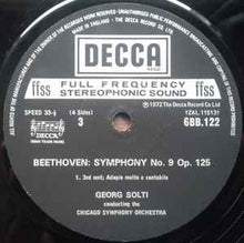Load image into Gallery viewer, Beethoven*, Georg Solti, Chicago Symphony Orchestra*, Chicago Symphony Chorus, Lorengar*, Minton*, Burrows*, Talvela* - Symphony No. 9 Op. 125 (Solti-Decca Silver Jubilee Recording) (2xLP)