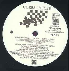 Benny Andersson, Tim Rice, Björn Ulvaeus - Chess Pieces (LP, Album, Comp)