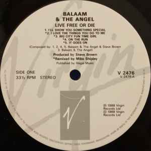 Balaam & The Angel* ‎– Live Free Or Die