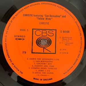 Christie - Christie Featuring San Bernadino And Yellow River (LP, Album)