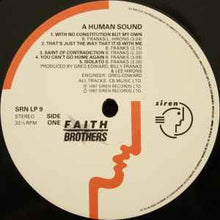 Load image into Gallery viewer, Faith Brothers - A Human Sound (LP, Album)