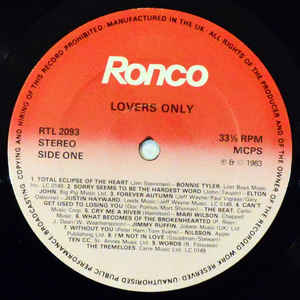 Various ‎– Lovers Only!