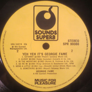 Georgie Fame ‎– Yeh, Yeh It's Georgie Fame