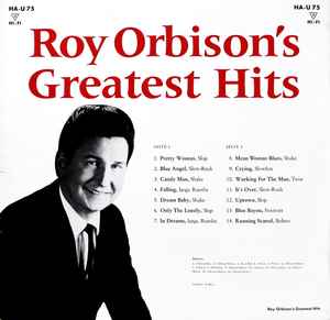 Roy Orbison – Roy Orbison's Greatest Hits (Pretty Woman U.A.)