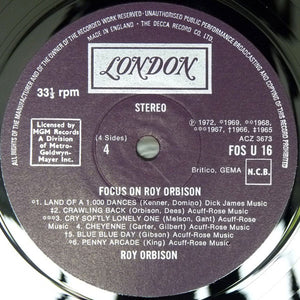 Roy Orbison ‎– Focus On Roy Orbison