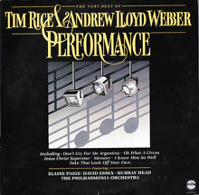Load image into Gallery viewer, Tim Rice &amp; Andrew Lloyd Webber* - Various ‎– Performance - The Very Best Of Tim Rice &amp; Andrew Lloyd Webber