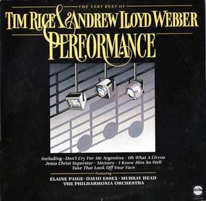 Tim Rice & Andrew Lloyd Webber* - Various ‎– Performance - The Very Best Of Tim Rice & Andrew Lloyd Webber