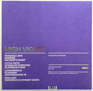THE NATIONAL - HIGH VIOLET ( 12" RECORD )
