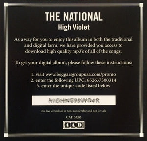 THE NATIONAL - HIGH VIOLET ( 12" RECORD )