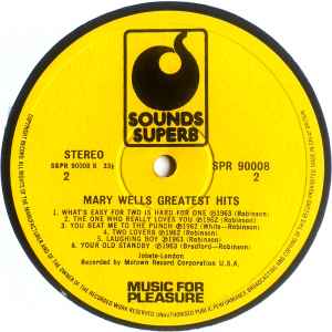 Mary Wells - Greatest Hits (LP, Comp)